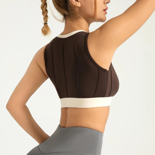 Top de ginástica com estampa vertical